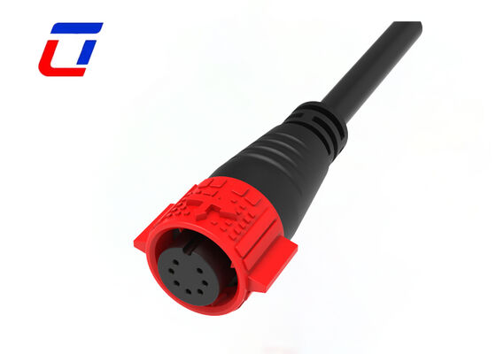 M19 7 conector de dados fêmea masculino plástico dos conectores de fio impermeáveis ​​automotivos PA66 do Pin 5A
