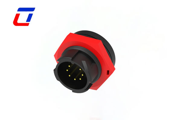 M19 7 conector de dados fêmea masculino plástico dos conectores de fio impermeáveis ​​automotivos PA66 do Pin 5A