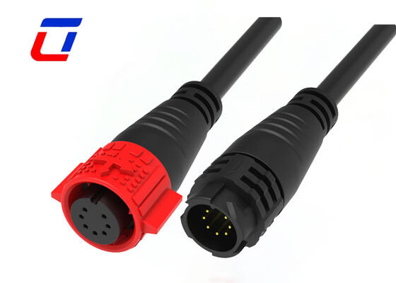 M19 7 conector de dados fêmea masculino plástico dos conectores de fio impermeáveis ​​automotivos PA66 do Pin 5A