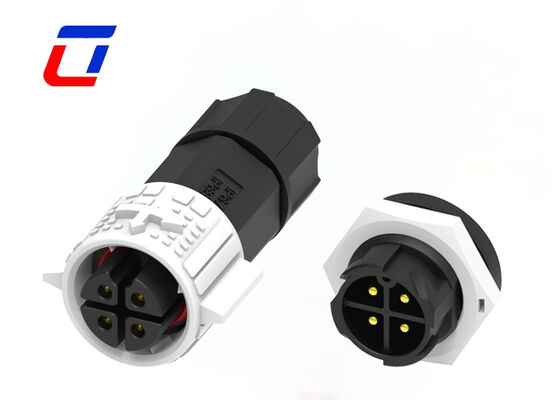 15A M19 Conectores elétricos à prova d'água de 4 pinos 300 V Conector industrial masculino-feminino