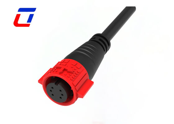 Transmissão de sinal M19 6 pin conectores de fio à prova d'água para exterior IP67 tomada rápida