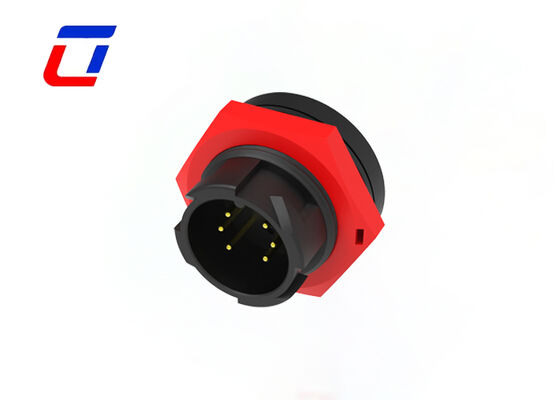 Transmissão de sinal M19 6 pin conectores de fio à prova d'água para exterior IP67 tomada rápida