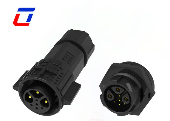 20A M19 3+5 Pin Brass Conector Circular Revestido em Ouro 300V Multi Pin Plug Socket