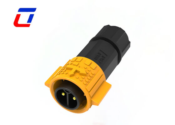 M19 20A 2 pin conector de energia circular impermeável exterior IP67 para automação industrial