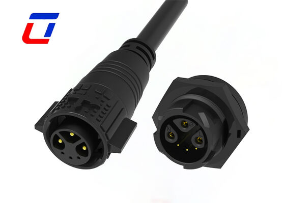 PA66 M19 Conector de cabo à prova d'água exterior Energia e sinal 3+3 Conectores multi-pins 300V