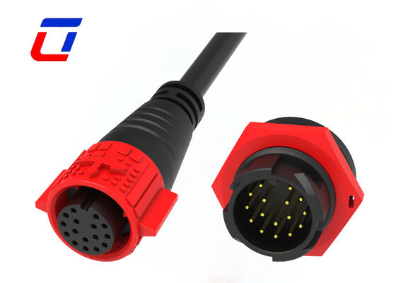 Conectores de dados externos à prova d'água de 300 V M19 5A 16 pines Conector rápido masculino feminino
