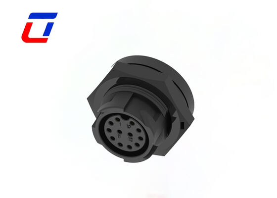 Conector de sinal folheado a ouro de bronze dos conectores M19 do fio da desconexão rápida do Pin 300V do ODM 12