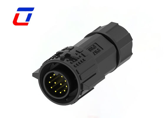 Conector de sinal folheado a ouro de bronze dos conectores M19 do fio da desconexão rápida do Pin 300V do ODM 12
