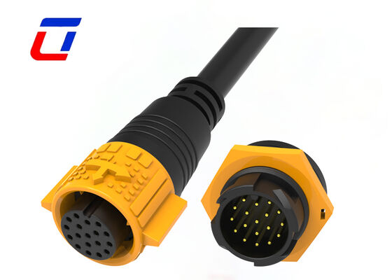 Conector de dados à prova d'água Ulinkcon M19 18 pin Outdoor Quick Lock LED Connector Manufacturer