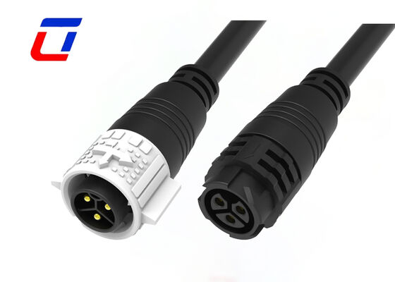 Conector de Cabo Moldado PA66 de 3 Pinos 20A M19 à Prova d'Água para Nova Energia
