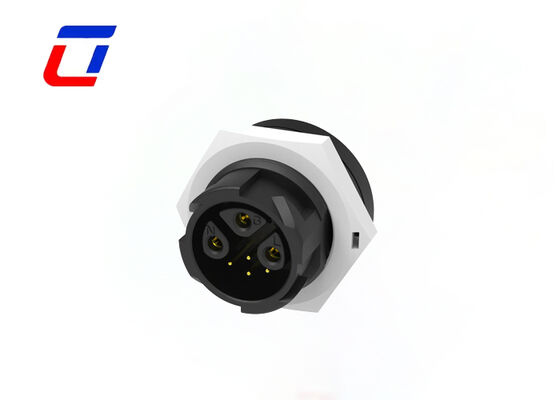 Conectores à prova d'água de 15A+5A com múltiplos pinos 3+4 pinos M19 Push Lock Conector de Cabo para Placa