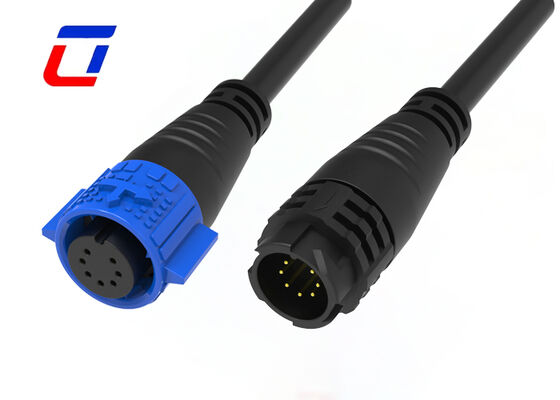 300V 5A 7 pin conector à prova d'água M19 plástico macho fêmea fio de dados para a placa conector