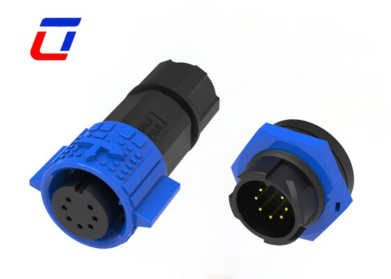 300V 5A 7 pin conector à prova d'água M19 plástico macho fêmea fio de dados para a placa conector