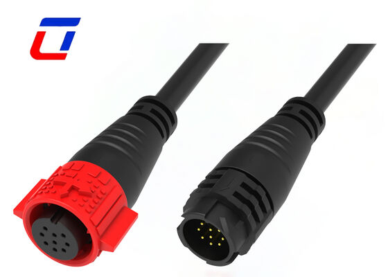 5A 300V 9 Pin M19 Conectores de cabo moldado Push Lock Conector de dados à prova d'água