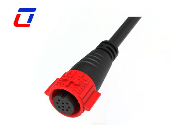 5A 300V 9 Pin M19 Conectores de cabo moldado Push Lock Conector de dados à prova d'água