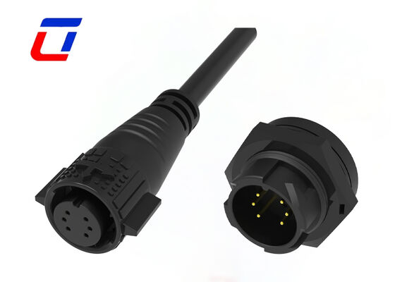 Conector de Fio de Liberação Rápida de Baixa Corrente 10A M19 6 Pinos Dados 300V Conector à Prova d'Água