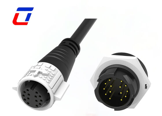 M19 14 Pin Conector de dados à prova d'água 300V ODM Quick Lock CE Obtenha Conector Masculino Feminino
