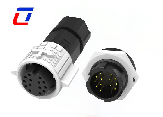 M19 14 Pin Conector de dados à prova d'água 300V ODM Quick Lock CE Obtenha Conector Masculino Feminino