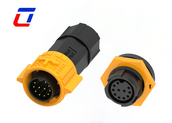 M19 11Pin 5A 300V Conector redondo à prova d'água Conector de dados de bloqueio rápido