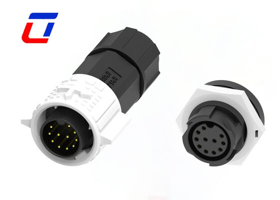 M19 11Pin 5A 300V Conector redondo à prova d'água Conector de dados de bloqueio rápido