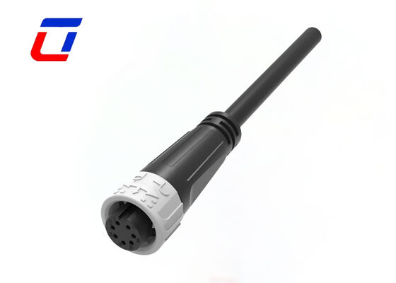 M16 5A 7 Pin Conectores de fio à prova d'água de baixa tensão Push Lock Conectores de dados masculinos femininos