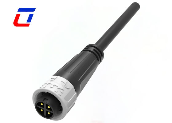 M16 Push Lock Conectores elétricos masculinos e femininos Conector à prova d'água exterior 10A 4 pines