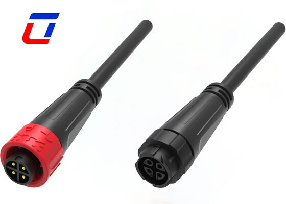 M16 Push Lock Conectores elétricos masculinos e femininos Conector à prova d'água exterior 10A 4 pines