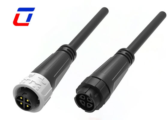 M16 Push Lock Conectores elétricos masculinos e femininos Conector à prova d'água exterior 10A 4 pines