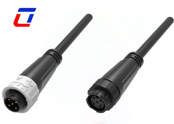 Conector de cabo exterior à prova d'água 8A 125V Push Locking M16 5 Pin Power Connector