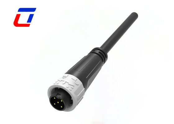 Conector de cabo exterior à prova d'água 8A 125V Push Locking M16 5 Pin Power Connector