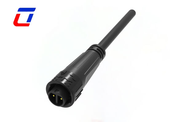 Conector à prova d'água M16 IP67 de 2 pinos 10A UL com conector de alimentação de bloqueio rápido