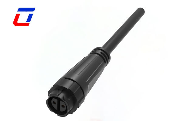 Conector à prova d'água M16 IP67 de 2 pinos 10A UL com conector de alimentação de bloqueio rápido