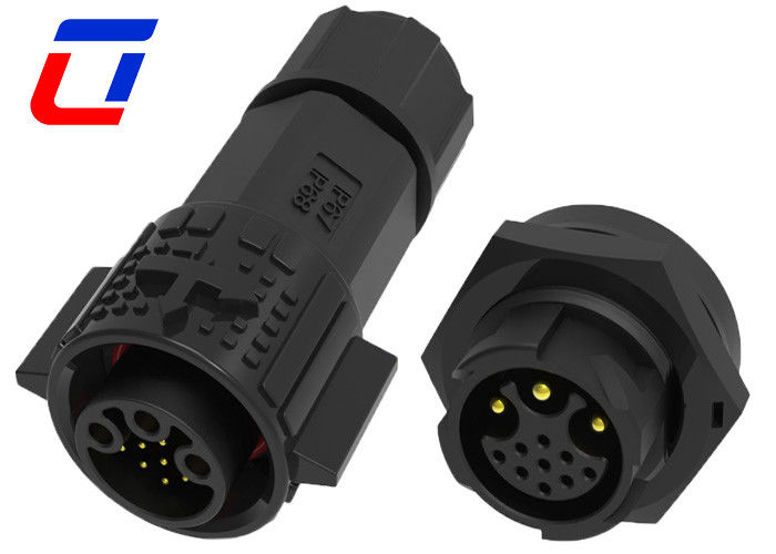 3 9 Pin IP67 Multi Pin Connector Tipos de Conexão de dados e energia à prova d'água