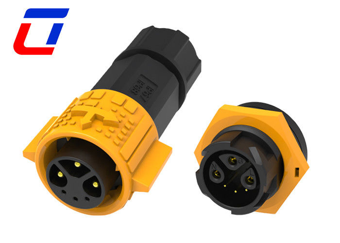 15A Homem Mulher Conector de energia de 3 pin 3 pin Conector de dados impermeável M19