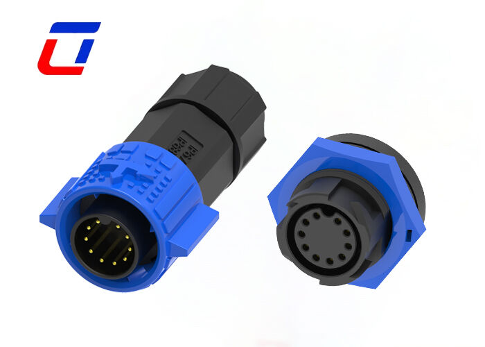 Conectores de fio de desconexão rápida à prova d'água de 10 pinos M19 ODM IP67 Conectores circulares