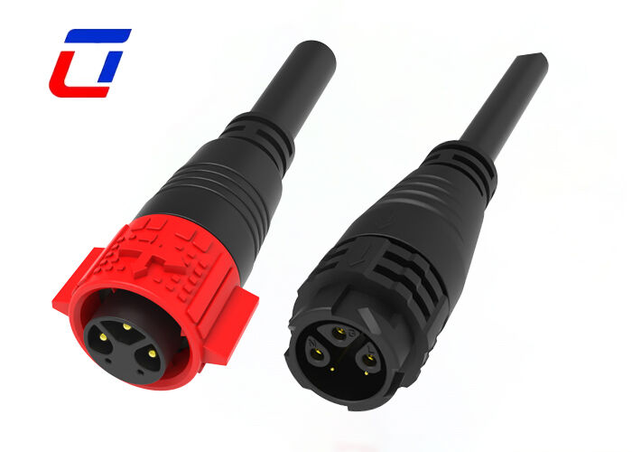 Conector Multipino Machado Fêmea M19 3+2 Conector de dados de corrente baixa de fio a fio