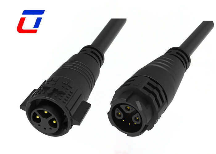 Conector de cabo moldado de 300V M19 3+3 Multi Pin Quick Lock LED Conector de fio para fio