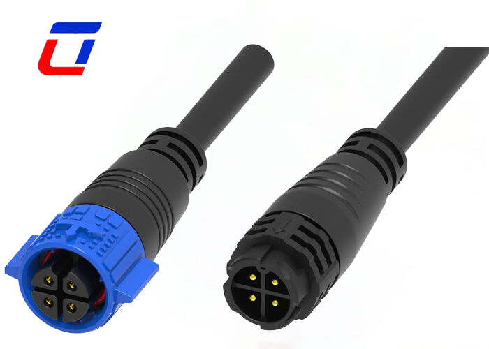 Conectores elétricos à prova d'água 15A 4Pin M19 Conector de cabo de alimentação de homem para mulher