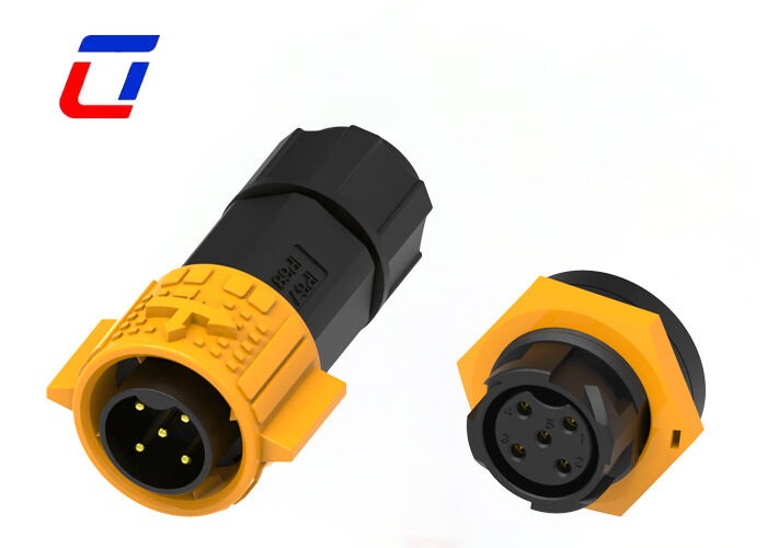 Conectores elétricos de 5 pinos masculino-feminino M19 Conector de corrente alta para o cabo do quadro