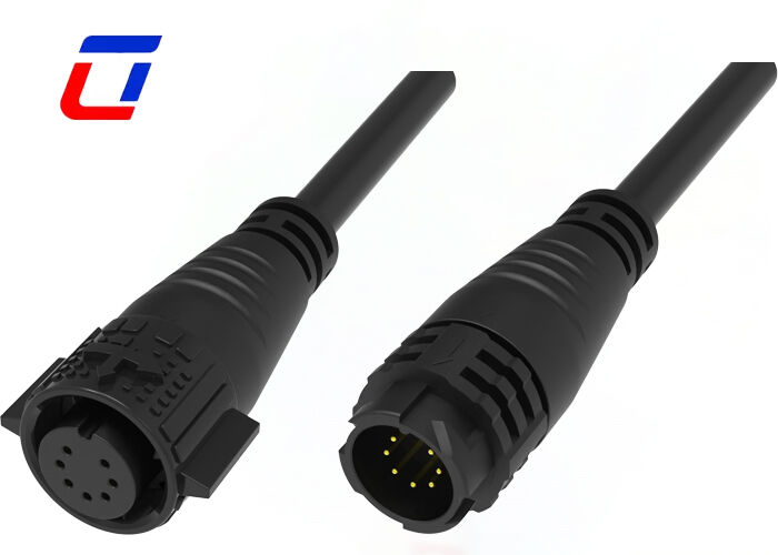 M19 Conectores de cabo a cabo Push Locking 7 Pin Data Low Voltage Connector