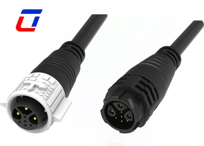 M19 Conectores de solda à prova d'água 15A 300V Conector à prova d'água de 8 pines
