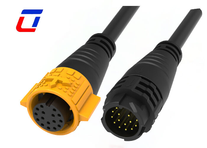 M19 Conectores de fio de solda à prova d'água 16 pin IP67 Conector de fio para fio