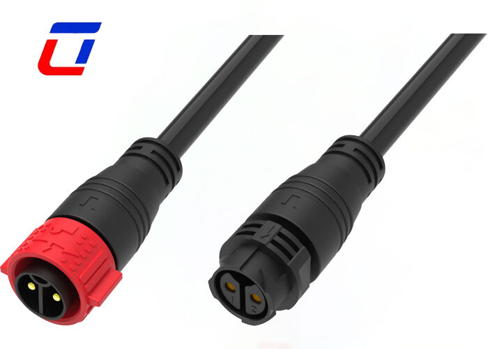 Conector de 2 pinos M25 IP67 à prova d'água com trava de pressão, conectores de cabo de alimentação 50A