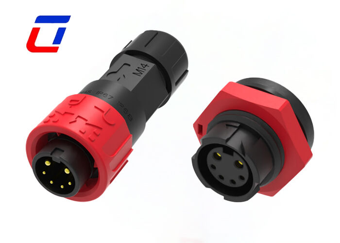 M16 Conector redondo de 300 V XLR resistente à água 2+4 Multi-Pin Connectors Power Signal Plug