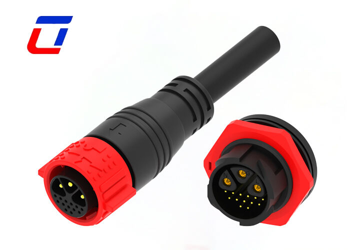 M25 Conectores impermeáveis de 3+13 pines para iluminação de paisagens Conectores de cabos externos Atacadistas