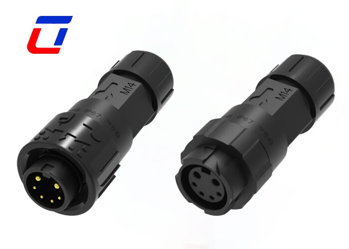 M16 Conector redondo de 300 V XLR resistente à água 2+4 Multi-Pin Connectors Power Signal Plug