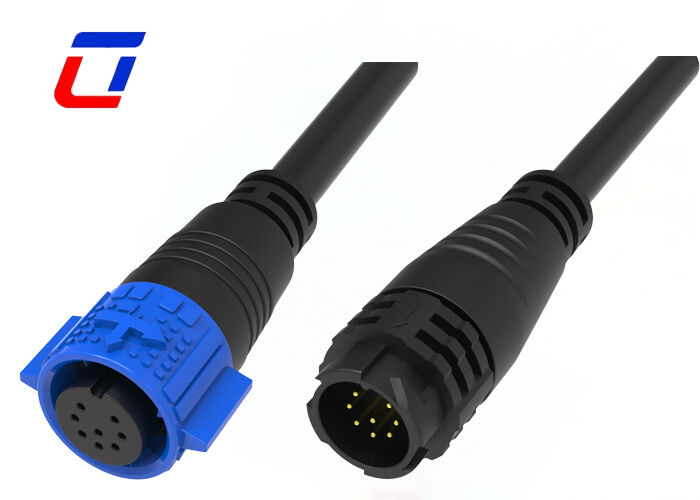 conectores impermeáveis ​​automotivos do fio do fechamento rápido do conector de dados de 300V M19 8 Pin