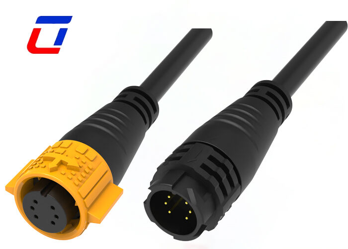 M19 Conectores de cabo de homem para mulher OEM 6 pines Conector à prova d'água 300V para dados