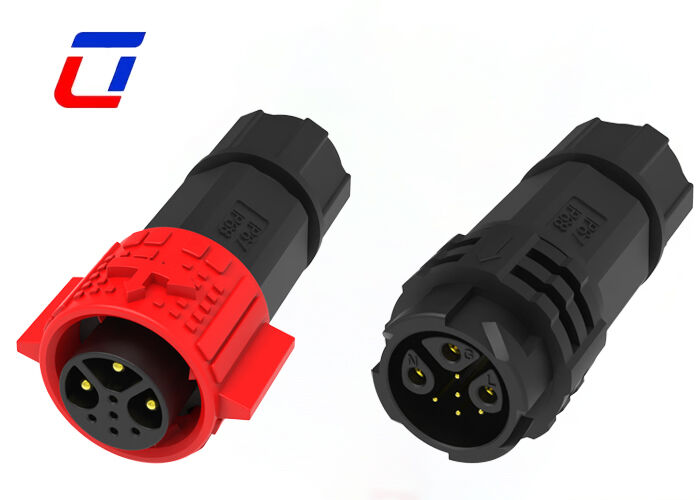 O multi conector de Pin M19 3+5 datilografa o conector impermeável do sinal do poder do ODM IP67