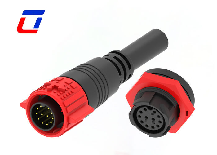 Low Current 5A M19 12 Pin waterproof quick connect wire Data connectors China manufacturer